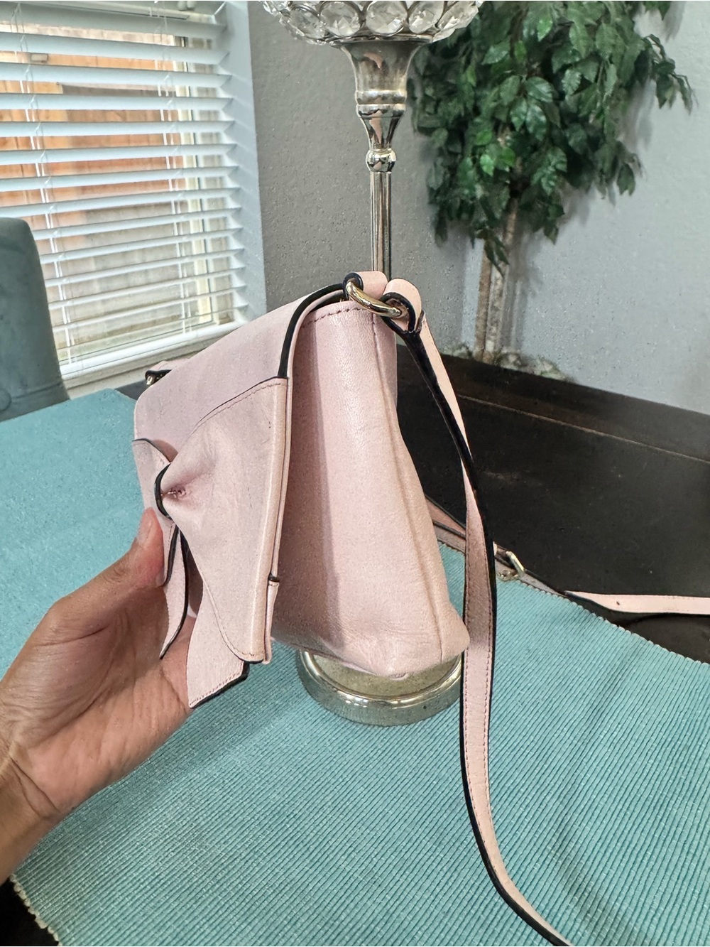 Kate Spade Pink Bow Crossbody Bag - Picture 6 of 11